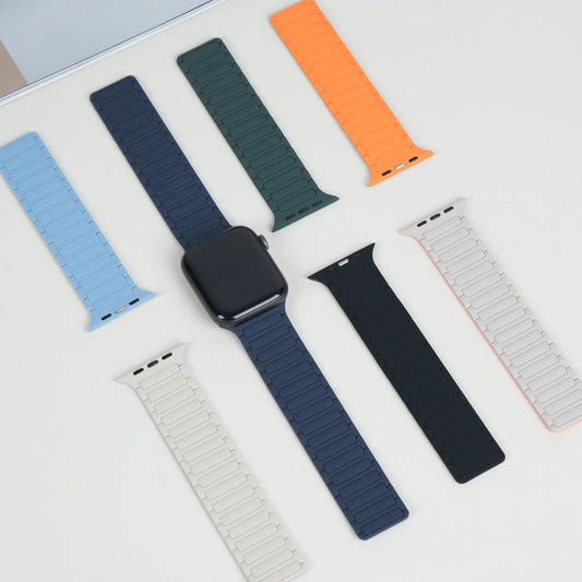 Bracelet Sport Magnétique en Silicone pour Apple Watch – Confort et Maintien Parfait