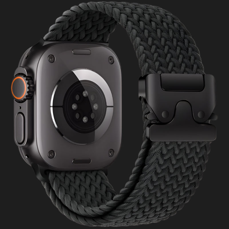 Bracelet Tissu Réglable pour Apple Watch – Style Robuste & Confortable