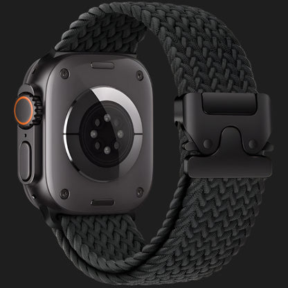 Bracelet Tissu Réglable pour Apple Watch – Style Robuste & Confortable