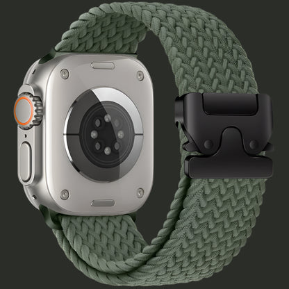 Bracelet Tissu Réglable pour Apple Watch – Style Robuste & Confortable