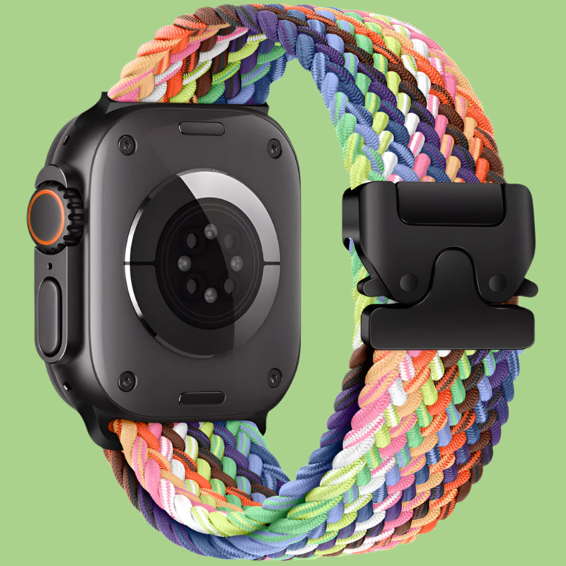 Bracelet Tissu Réglable pour Apple Watch – Style Robuste & Confortable